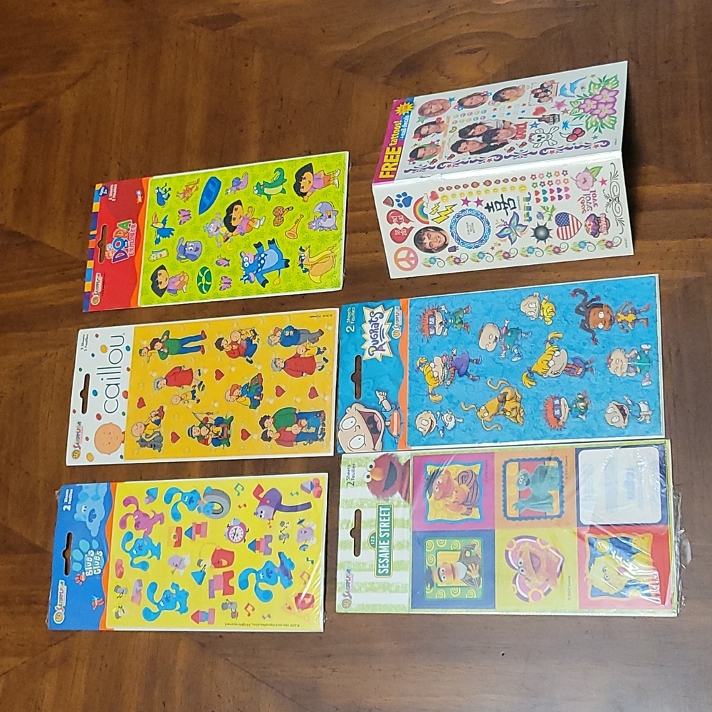 Vintage Sandylion Stickers & M Teen Tattoo / Nail decals